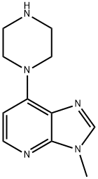 3-Methyl-7-(1-piperazinyl)-3H-imidazo[4,5-b]pyridine 结构式
