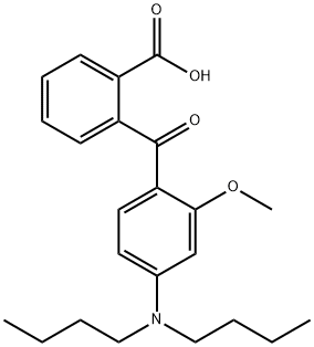 Benzoic acid, 2-[4-(dibutylamino)-2-methoxybenzoyl]- 结构式