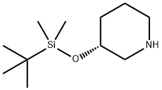 (3R)-3-[[(1,1-Dimethylethyl)dimethylsilyl]oxy]piperidine 结构式