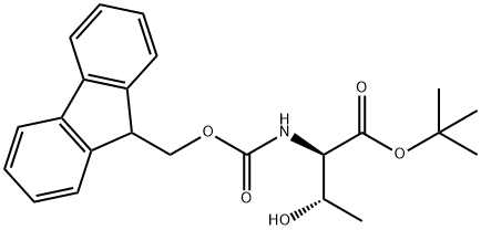 tert-butyl (2R,3S)-2-({[(9H-fluoren-9-yl)methoxy]carbonyl}amino)-3-hydroxybutanoate 结构式