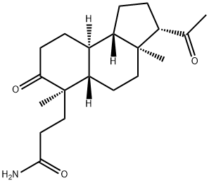 1H-Benz[e]indene-6-propanamide, 3-acetyldodecahydro-3a,6-dimethyl-7-oxo-, (3S,3aS,5aS,6R,9aS,9bS)- 结构式