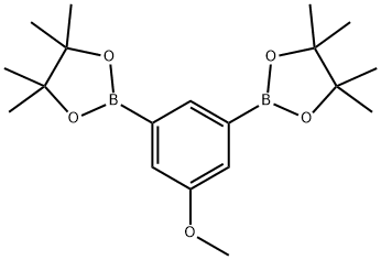 1,3,2-Dioxaborolane, 2,2'-(5-methoxy-1,3-phenylene)bis[4,4,5,5-tetramethyl- 结构式