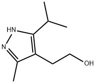 1H-Pyrazole-4-ethanol, 3-methyl-5-(1-methylethyl)- 结构式