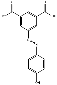 5-[2-(4-hydroxyphenyl) diazene]-1,3-phthalic acid 结构式