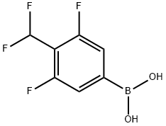 Boronic acid, B-[4-(difluoromethyl)-3,5-difluorophenyl]- 结构式