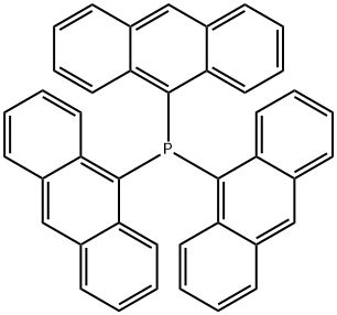 三(9-蒽基)膦 结构式