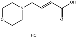 (E)-4-吗啉酮-2-烯酸盐酸盐 结构式