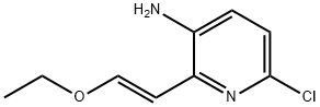 3-Pyridinamine, 6-chloro-2-[(1E)-2-ethoxyethenyl]- 结构式