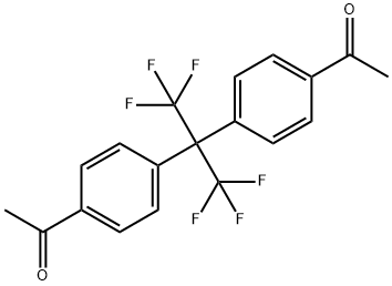 2,2-双(4-乙酰苯基)六氟丙烷 结构式