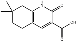 3-Quinolinecarboxylic acid, 1,2,5,6,7,8- hexahydro-7,7-dimethyl-2-oxo- 结构式