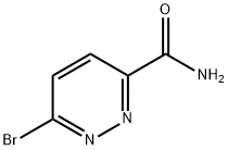 6-溴哒嗪-3-甲酰胺 结构式