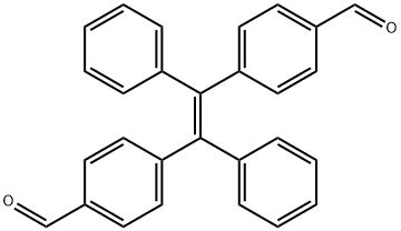 (E)-4,4'-(1,2-Diphenylethene-1,2-diyl)dibenzaldehyde 结构式