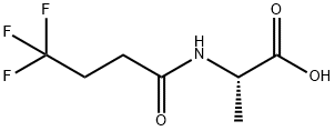 (4,4,4-三氟丁酰基)丙氨酸 结构式