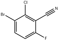 3-bromo-2-chloro-6-fluorobenzonitrile 结构式