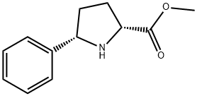 (2R,5S)-甲基 5-苯基吡咯烷-2-甲酸基酯 结构式