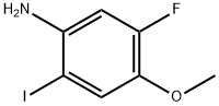 5-氟-2-碘-4-甲氧基苯胺 结构式