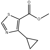 4-环丙基-1,3-噻唑-5-羧酸甲酯 结构式