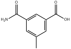3-carbamoyl-5-methylbenzoic acid 结构式