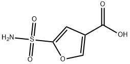 5-氨基磺酰呋喃-3-羧酸 结构式