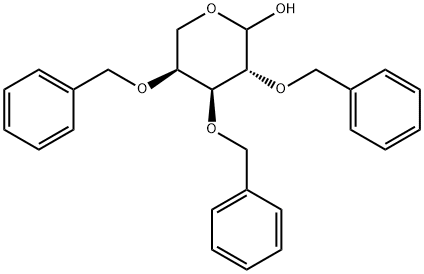 2,3,4-三苄基-L-阿拉伯糖 结构式