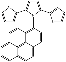 1H-Pyrrole, 1-(1-pyrenyl)-2,5-di-2-thienyl- 结构式