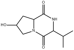 环(羟脯氨酸-缬氨酸)二肽 结构式