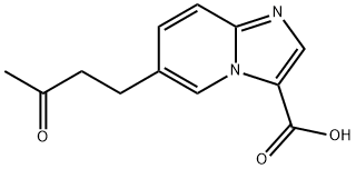 6-(3-氧代丁基)咪唑并[1,2-A]吡啶-3-羧酸 结构式