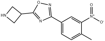 5-(吖丁啶-3-基)-3-(4-甲基-3-硝基苯基)-1,2,4-噁二唑 结构式