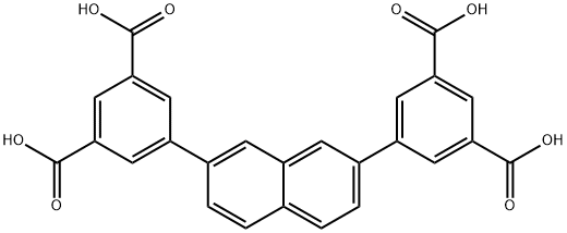 5,5'-(萘-2,7-二基)二间苯二甲酸 结构式