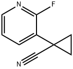 Cyclopropanecarbonitrile, 1-(2-fluoro-3-pyridinyl)- 结构式