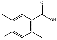 4-氟-2,5-二甲基苯甲酸 结构式