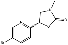 2-Oxazolidinone, 5-(5-bromo-2-pyridinyl)-3-methyl-, (5S)- 结构式