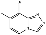 8-溴-7-甲基-[1,2,4]三唑并[4,3-A]吡啶 结构式