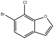 6-溴-7-氯苯并呋喃 结构式