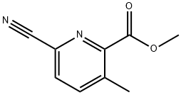 6-氰基-3-甲基吡啶甲酸甲酯 结构式