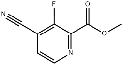 2-Pyridinecarboxylic acid, 4-cyano-3-fluoro-, methyl ester 结构式