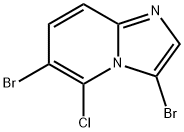 3,6-dibromo-5-chloroimidazo[1,2-a]pyridine 结构式