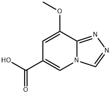 8-甲氧基-[1,2,4]三唑并[4,3-A]吡啶-6-甲酸 结构式