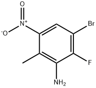2-Amino-4-bromo-3-fluoro-6-nitrotoluene 结构式