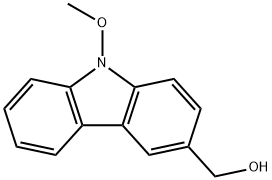 N-Methoxy-3-hydroxymethylcarbazole 结构式