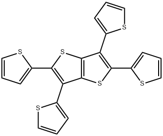 2,3,5,6-四(噻吩-2-基)噻吩并[3,2-B]噻吩 结构式