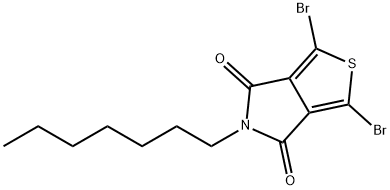 1,3-DIBROMO-5-HEPTYL-4H-THIENO[3,4-C]PYRROLE-4,6(5H)-DIONE 结构式