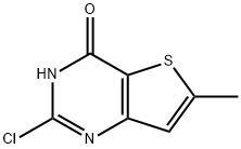 2-氯-6-甲基噻吩并[3,2-D]嘧啶-4(3H)-酮 结构式