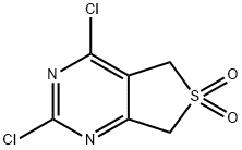 Thieno[3,4-d]pyrimidine, 2,4-dichloro-5,7-dihydro-, 6,6-dioxide 结构式