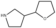 3-(oxolan-2-yl)pyrrolidine 结构式
