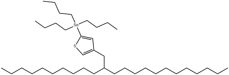 Stannane, tributyl[4-(2-decyltetradecyl)-2-thienyl]- 结构式