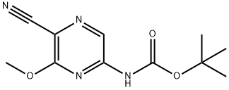 tert-butyl (5-cyano-6-methoxypyrazin-2-yl)carbamate 结构式