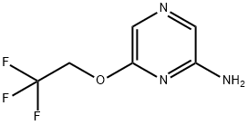 2-Pyrazinamine, 6-(2,2,2-trifluoroethoxy)- 结构式