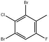 2,4-二溴-3-氯-6-氟甲苯 结构式