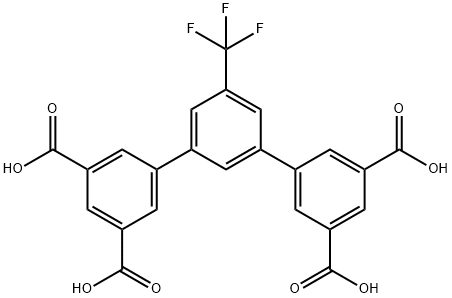5'-(trifluoromethyl)-[1,1':3',1''-terphenyl]-3,3'',5,5''-tetracarboxylic acid 结构式